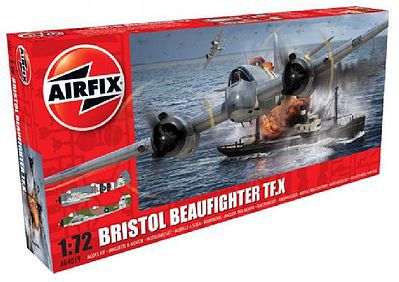 Airfix Bristol Beaufighter TF X Long-Range Heavy Fighter Plastic Model Airplane KIt 1/72 #4019