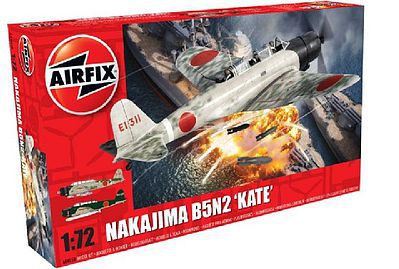 Airfix Nakajima B5N2 Kate Bomber Plastic Model Airplane Kit 1/72 Scale #4058