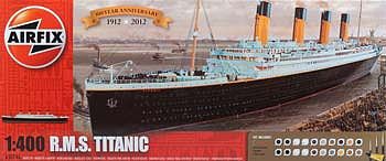 Airfix RMS Titanic Gift Set w/paint & glue Plastic Model Commercial Ship Kit 1/400 Scale #50146