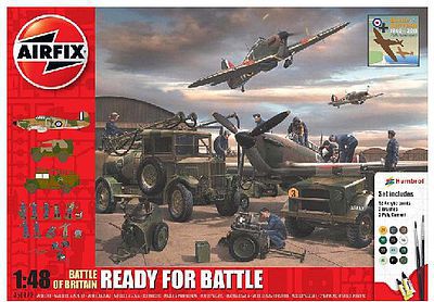 Airfix Battle of Britain Ready for Battle Plastic Model Military Diorama Kit 1/48 Scale #50172