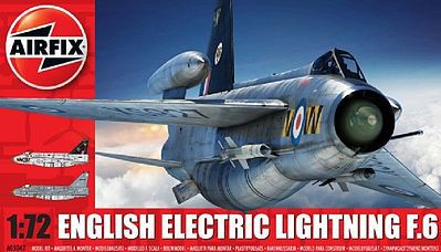 Airfix EE Lightning F6 Single-Seater Fighter Plastic Model Airplane Kit 1/72 Scale #5042
