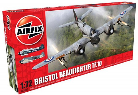 Airfix Bristol Beaufighter Mk X Late Heavy Fighter Plastic Model Airplane Kit 1/72 Scale #5043