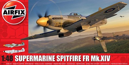 Airfix Supermarine Spitfire XIV Aircraft Plastic Model Airplane Kit 1/48 Scale #5135