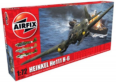 Airfix Heinkel He111 H6 Bomber Plastic Model Airplane Kit 1/72 Scale #7007