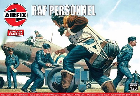 Airfix WWII RAF Personnel Figure Set (Re-Issue) Plastic Model Military Figure Kit 1/72 Scale #747