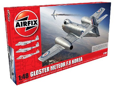 Airfix Gloster Meteor F8 Korean War Fighter Plastic Model Airplane Kit 1/48 Scale #9184