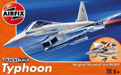 Airfix Typhoon Fighter Quick Build Snap Tite Plastic Model Aircraft Kit #j6002