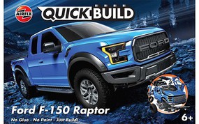Airfix Quick Build Ford F150 Raptor Pickup Truck (Snap) Snap Tite Plastic Model Truck Kit #j6037