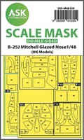 Art-Scale 1/48 Art Scale B-25J Mitchell double-sided mask self-adhesive pre-cutted for HK Models