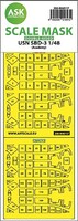 Art-Scale 1/48 Art Scale USN SBD-3 double-sided express mask, self-adhesive and pre-cutted for Academy