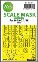 Art-Scale 1/48 Art Scale Fw 189A-2 one-sided express mask for GWH