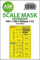 Art-Scale 1/72 Art Scale FM-1 / FM-2 Wildcat double-sided painting mask for Arma Hobby