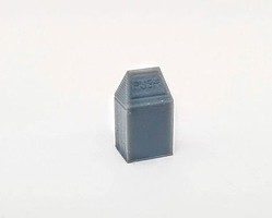 All-Scale-Miniatures Square City Trash Can (5) N Scale Model Railroad Building Accessory #1600848