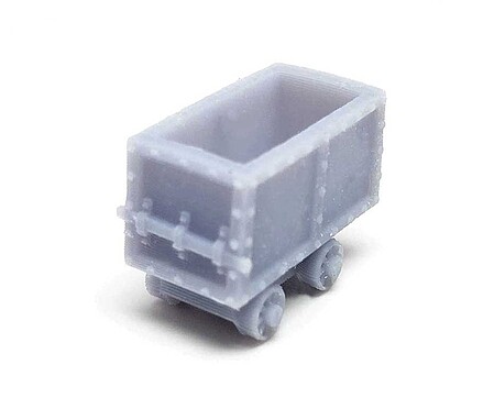All-Scale-Miniatures Mining Cart (unpainted) (5) N Scale Model Railroad Building Accessory #1600970
