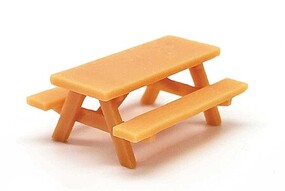 All-Scale-Miniatures Picnic Table (Unpainted) (1) N Scale Model Railroad Building Accessory #1601988