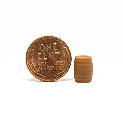 All-Scale-Miniatures Whiskey Barrel (Unpainted) (5) HO Scale Model Railroad Building Accessory #870842