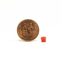 All-Scale-Miniatures Fire Red Bucket (Unpainted) (5) HO Scale Model Railroad Building Accessory #870890