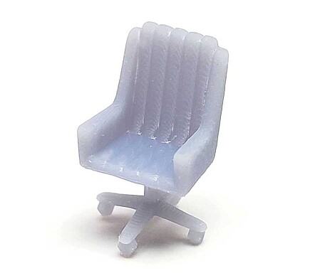 All-Scale-Miniatures Desk Chair (unpainted) HO Scale Model Railroad Building Accessory #871975