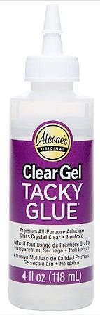 Aleenes Clear Gel Tacky Glue 4oz. Bottle
