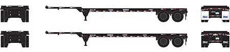 Athearn HO RTR 40 Chassis, TRAC Intermodal (2)