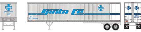 Athearn 45 Fruehauf Z-Van Trailer Santa Fe #254006 HO Scale Model Railroad Vehicle #16087