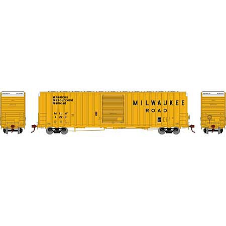 Athearn RTR FMC 60 Hi-Cube Ex-Post Boxcar MILW #4220 HO Scale Model Train Freight Car #16116