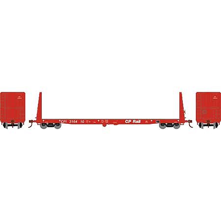 Athearn RTR 60 Bulkhead Flat car CP Rail #316410 HO Scale Model Train Freight Car #17070