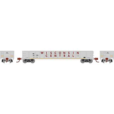 Athearn 52 Mill Gondola Wisconsin Central #54196 N Scale Model Train Freight Car #3562