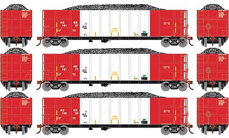 Evemodel HO Scale High-side Gondola Car—1:87 Rolling Stock, Pre-built, Painted Multicolor. Plastic, Ready To Run.