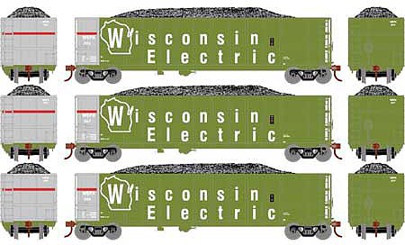 Athearn Thrall High Side Gondola With Load WEPX #2 (3) N Scale Model Train Freight Car Set #3850