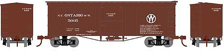 Athearn 36 Old Time Wood Boxcar NYO&W #5005 N Scale Model Train Freight Car #5147