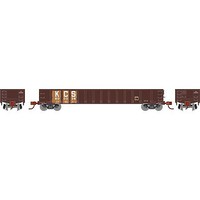 Athearn RTR 52' Mill Gondola KCS #800236 HO Scale Model Train Freight Car #8380