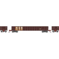 Athearn RTR 52' Mill Gondola KCS #800503 HO Scale Model Train Freight Car #8381
