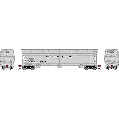 Athearn 4600 3-Bay Center Flow covered Hopper GM&O #81016 HO Scale Model Train Freight Car #g15857