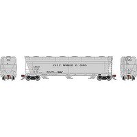 Athearn 4600 3-Bay Center Flow covered Hopper GM&O #81025 HO Scale Model Train Freight Car #g15858