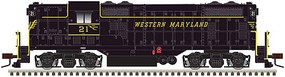 Atlas GP7 DCC Equipped Western Maryland #23 HO Scale Model Train Diesel Locomotive #10003962