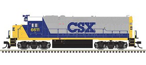 Atlas GP-40 DCC Ready CSX #6611 HO Scale Model Train Diesel Locomotive #10004002