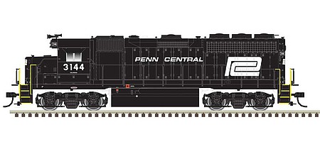 Atlas GP-40 DCC Ready Penn Central #3144 HO Scale Model Train Diesel Locomotive #10004014