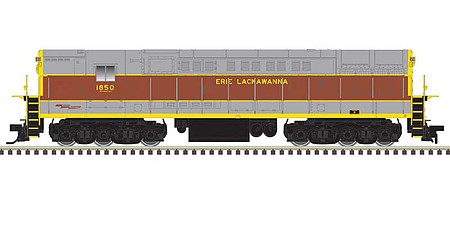 Atlas FM H-24-66 Phase 1A Trainmaster - Standard DC - Master(R) Silver Erie Lackawanna #1850 (gray, maroon, yellow roadname)