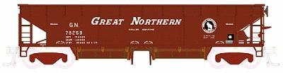 Atlas 70-Ton Hart Ballast Car Great Northern HO Scale Model Train Freight Car #1164