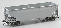 Atlas 50-Ton 2-Bay Offset-Side Open Hopper - Undecorated HO Scale Model Train Freight Car #1850