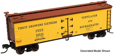 Atlas 40 Wood Reefer Undecorated HO Scale Model Train Freight Car #20001465