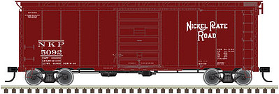 Atlas 40 Postwar Boxcar Nickel Plate Road 5092 HO Scale Model Train Freight Car #20004250