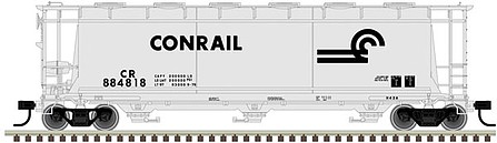Atlas 3-Bay cylindrical Hopper Conrail 884818 HO Scale Model Train Freight Car #20004362