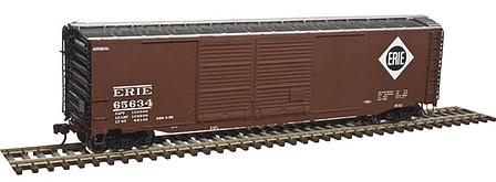 Atlas 50' Double Door Boxcar Erie #65587 HO Scale Model Train Freight ...