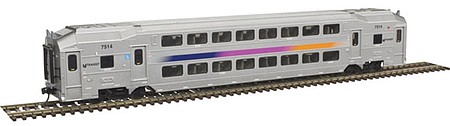 Atlas Multi Level Trailer New Jersey Transit #7533 HO Scale Model Train Passenger Car #20004815