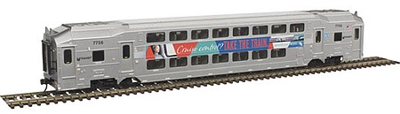 Atlas Multi Level Trailer New Jersey Transit #7756 HO Scale Model Train Passenger Car #20004825