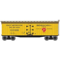 Atlas 40' Wood Reefer Brink's & Sons #8052 HO Scale Model Train Freight Car #20005839