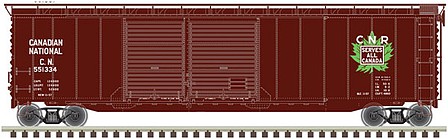 Atlas 50 Double Door Boxcar Canadian National #551334 HO Scale Model Train Freight Car #20006571