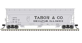 Atlas 4650 3-bay Centerflow Hopper Tabor & Co #46712 HO Scale Model Train Freight Car #20006940
